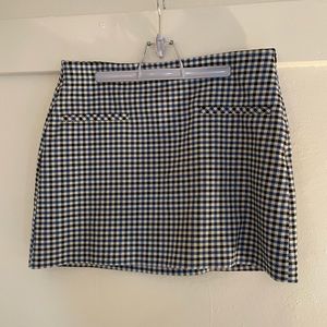 Zara Plaid Mini Skirt Size Large